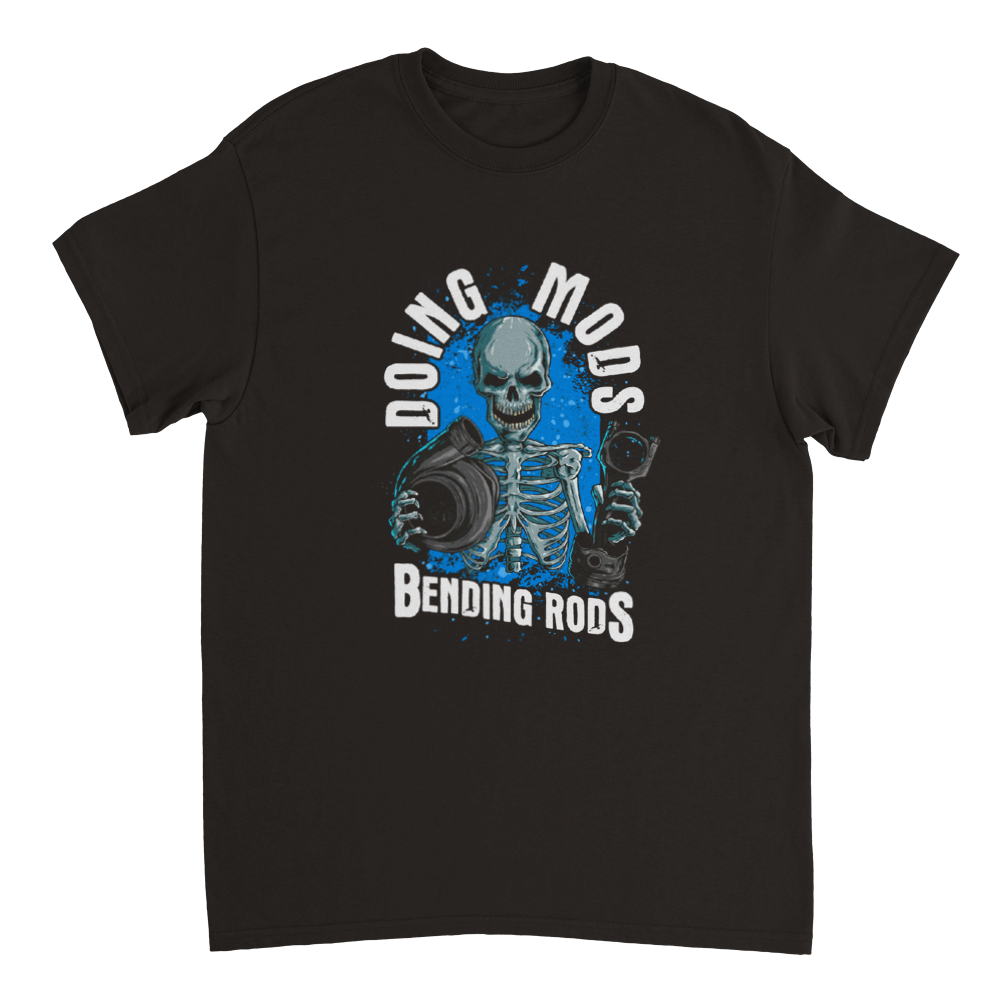 Doing Mods Bending Rods Mens Black Shirt